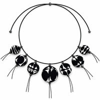 Monochromatic Italian Silk Reversible Necklace