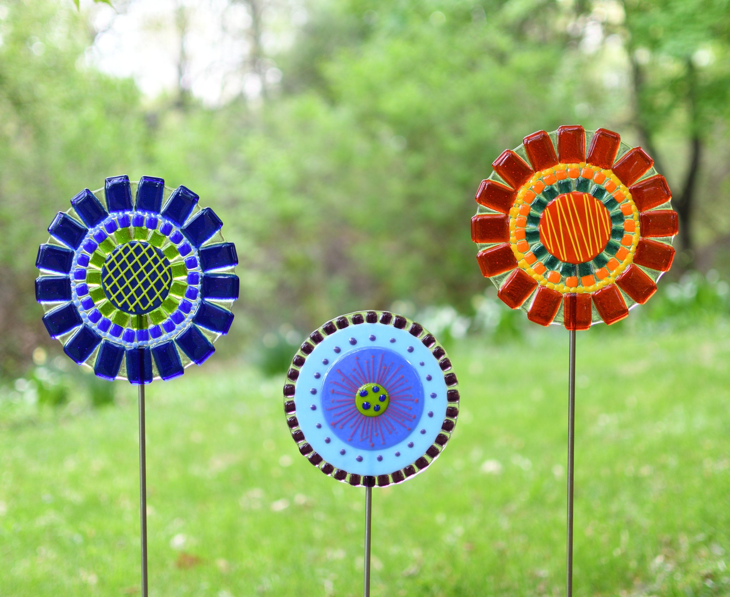 Candy Flower Garden Stake