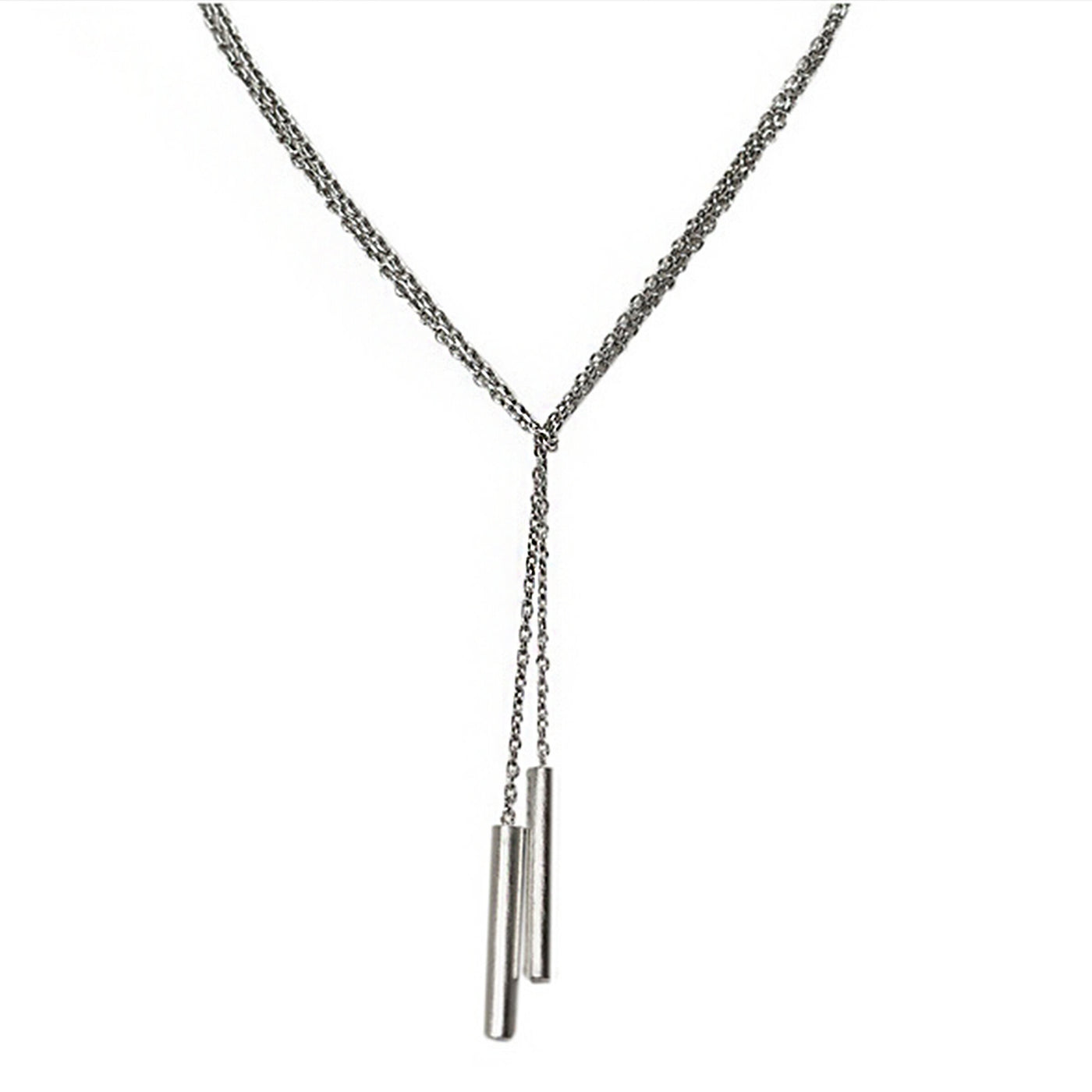 Sterling Double Cylinder Lariat