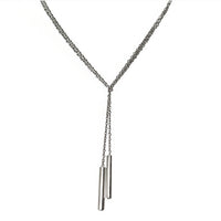 Sterling Double Cylinder Lariat