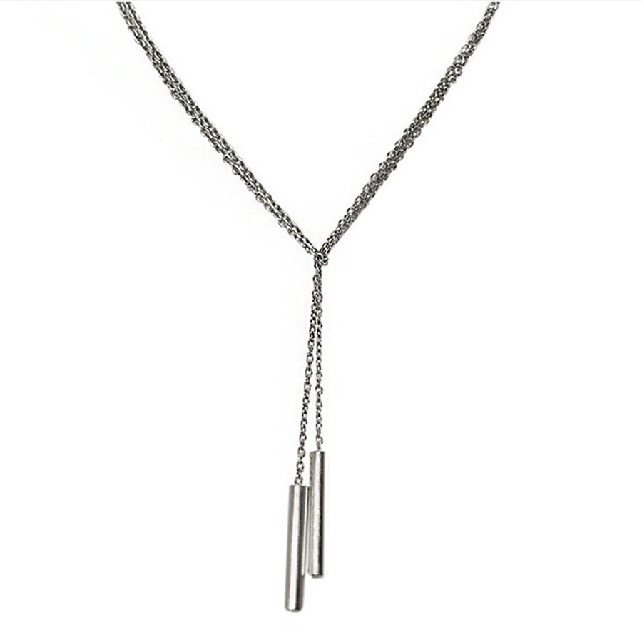 Sterling Double Cylinder Lariat