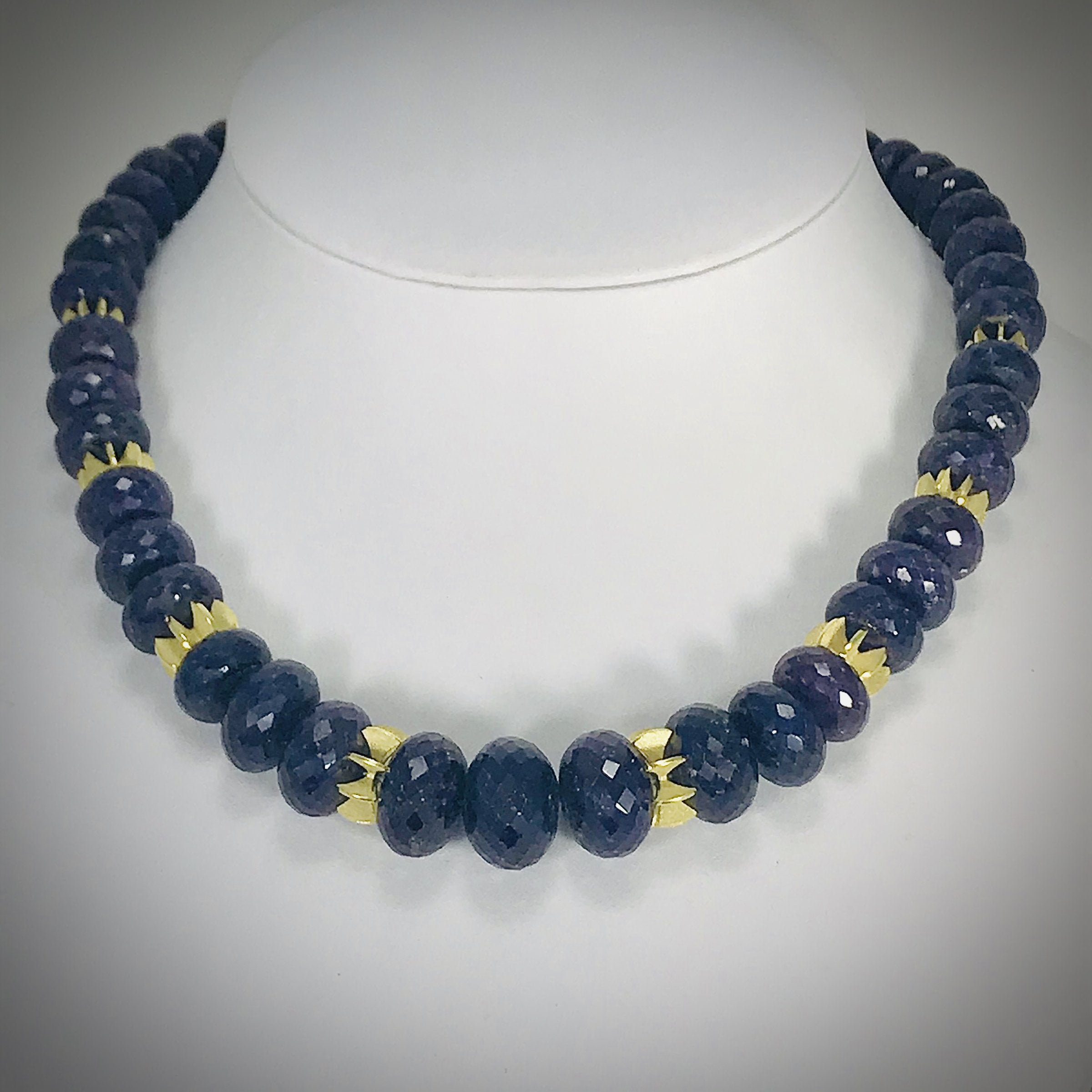 Sapphire Frill Necklace