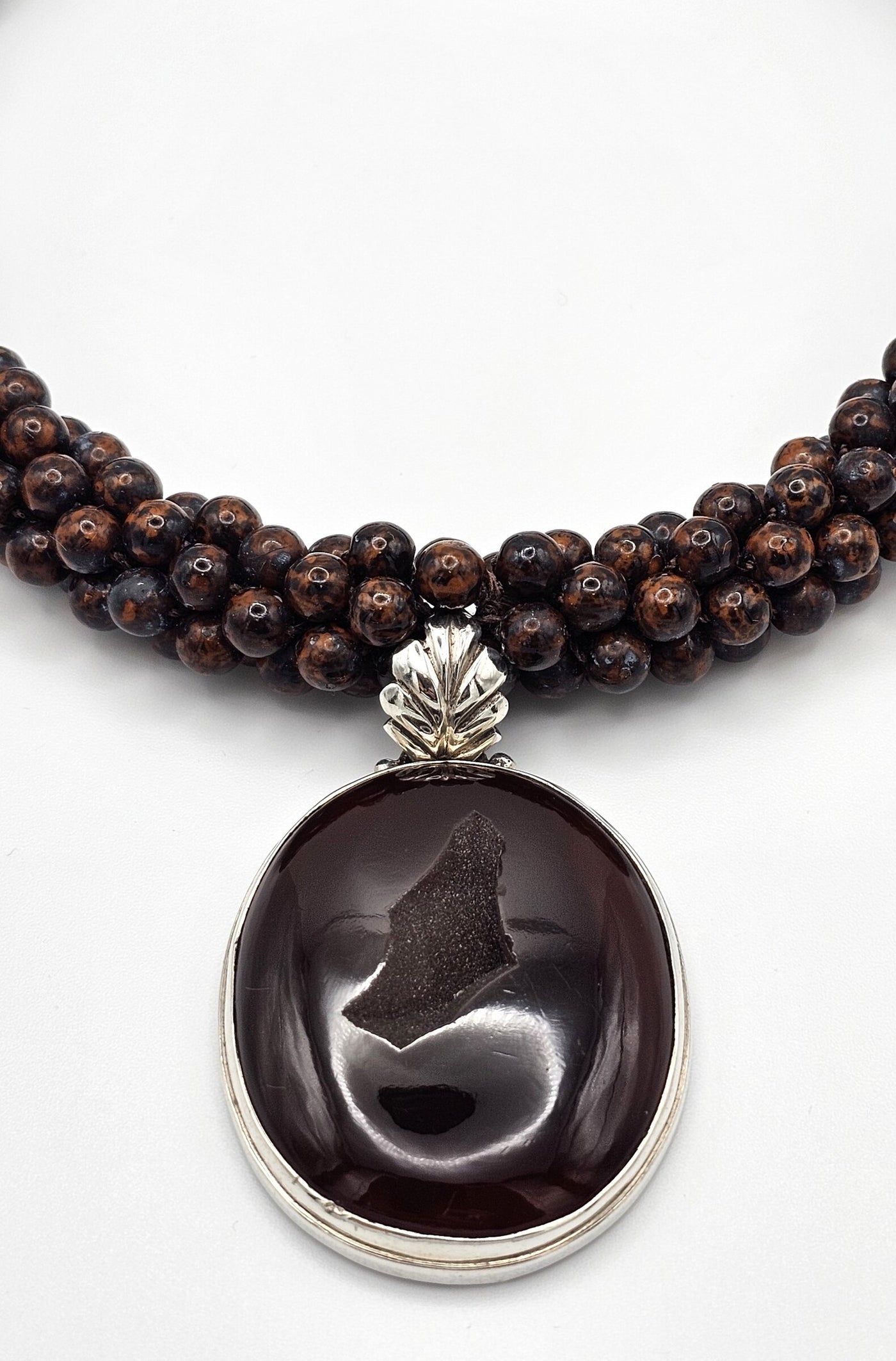 Chocolate Druzy Quartz Choker