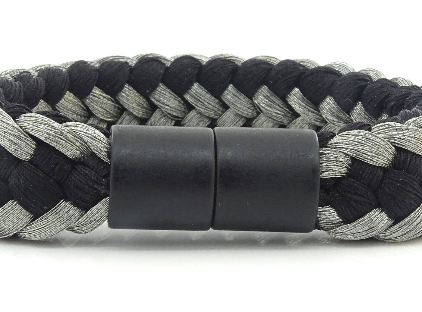Classic Black and Silver on the Wrist - clasp