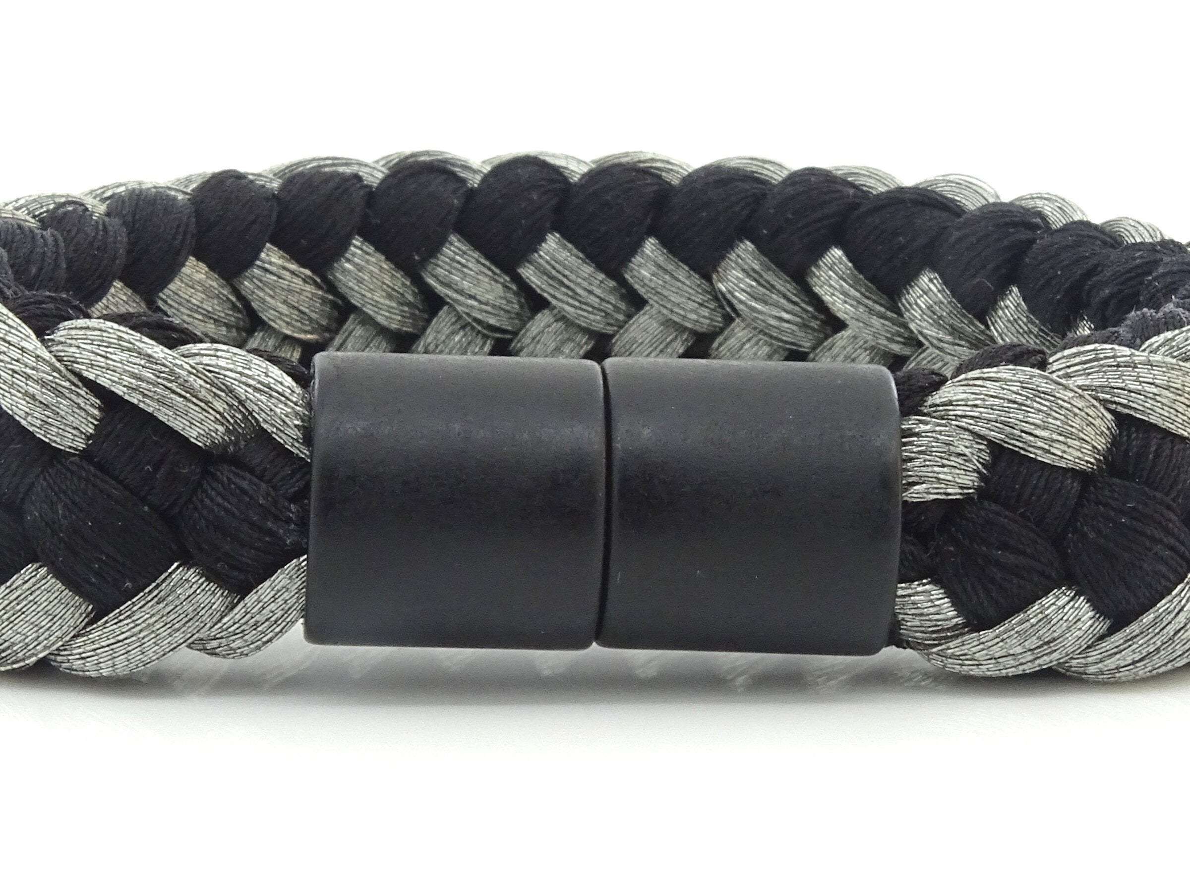 Classic Black and Silver on the Wrist - clasp