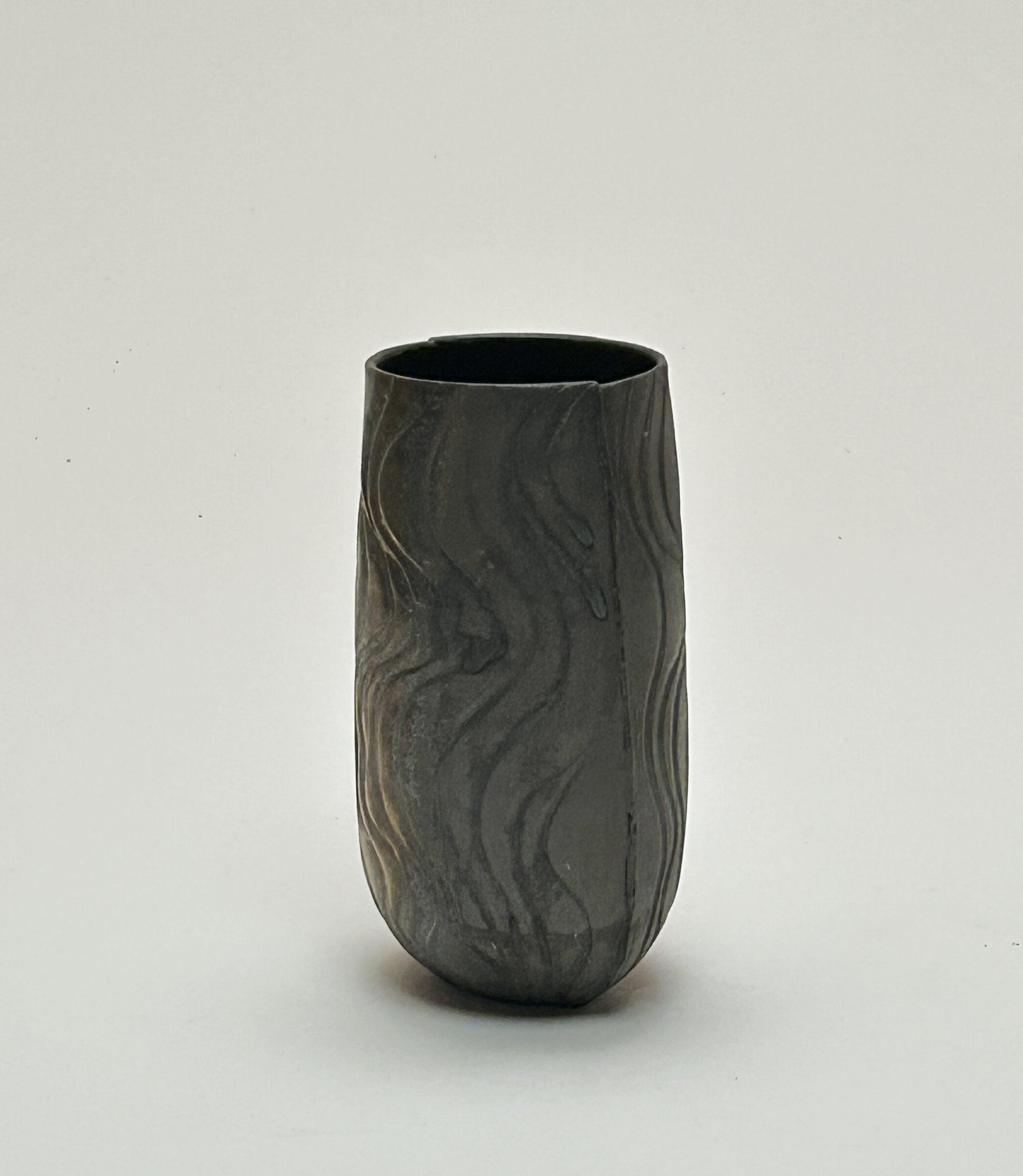 Carved Metallic Vase