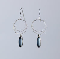 Hematite Blossom Earrings
