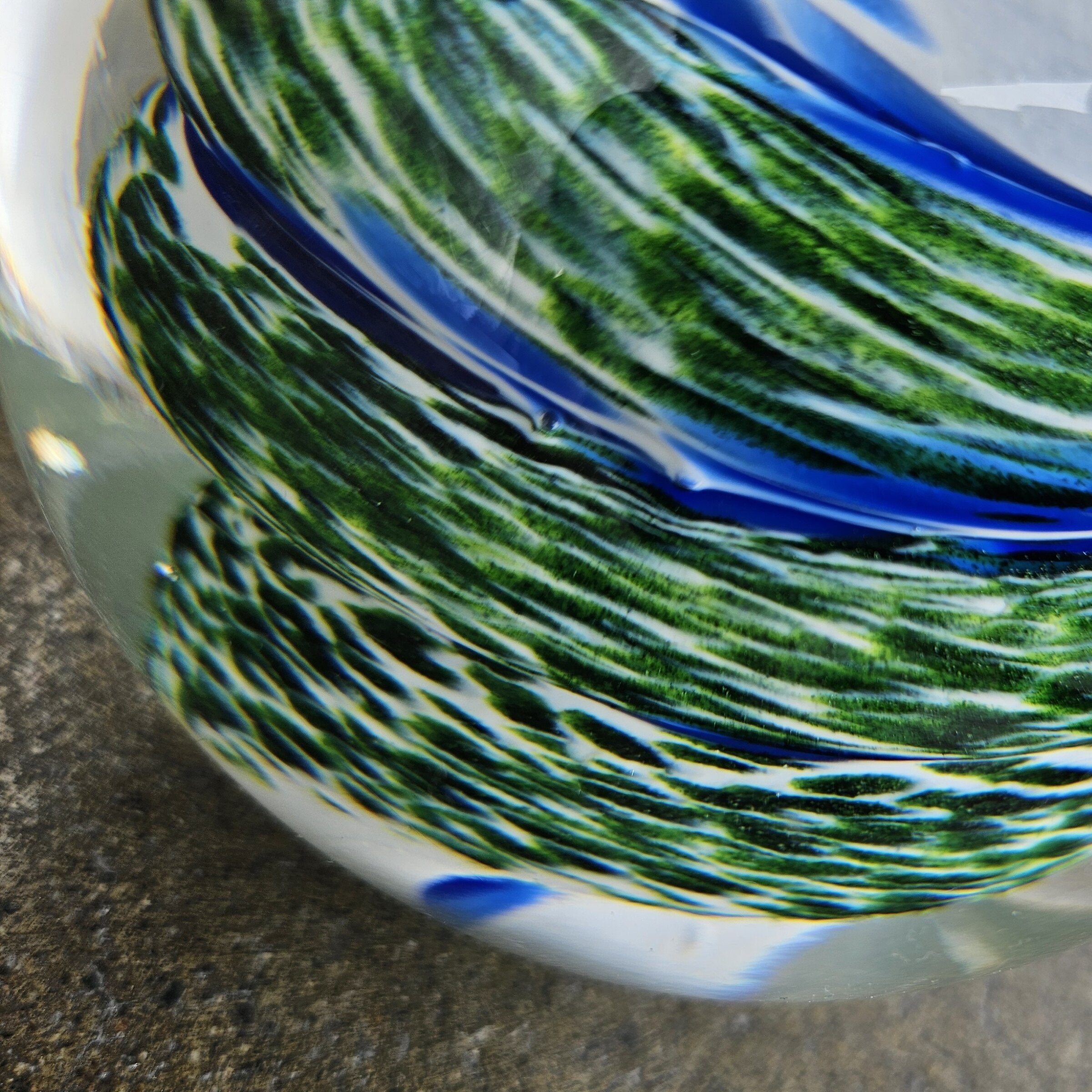 Aventurine Green and Blue Swirl