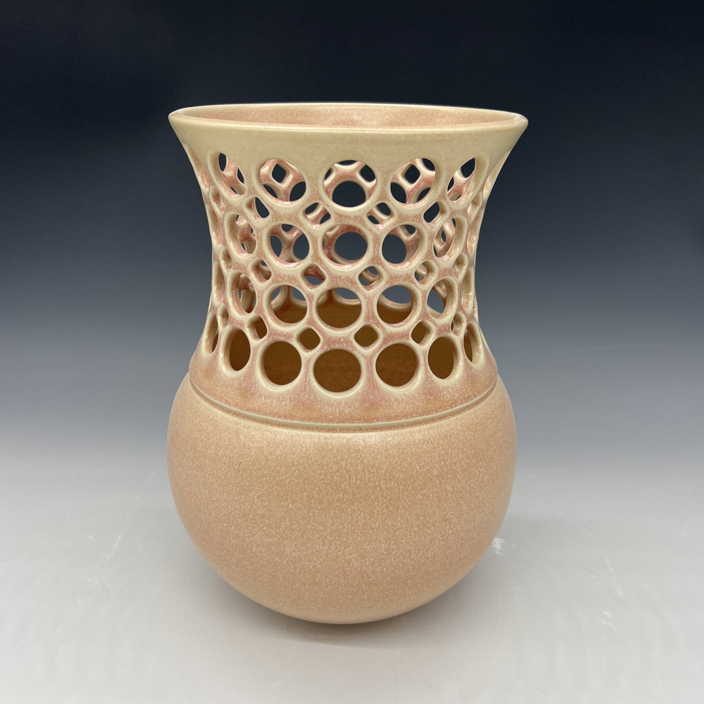 Blush Demi Pierced Vase