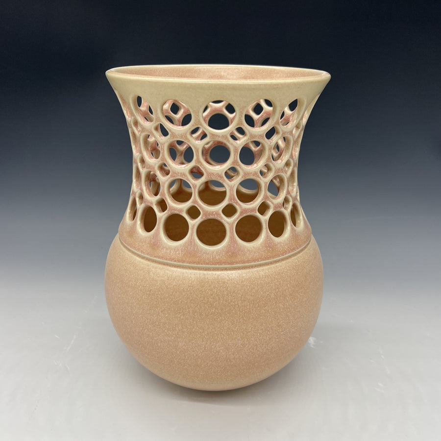 Blush Demi Pierced Vase