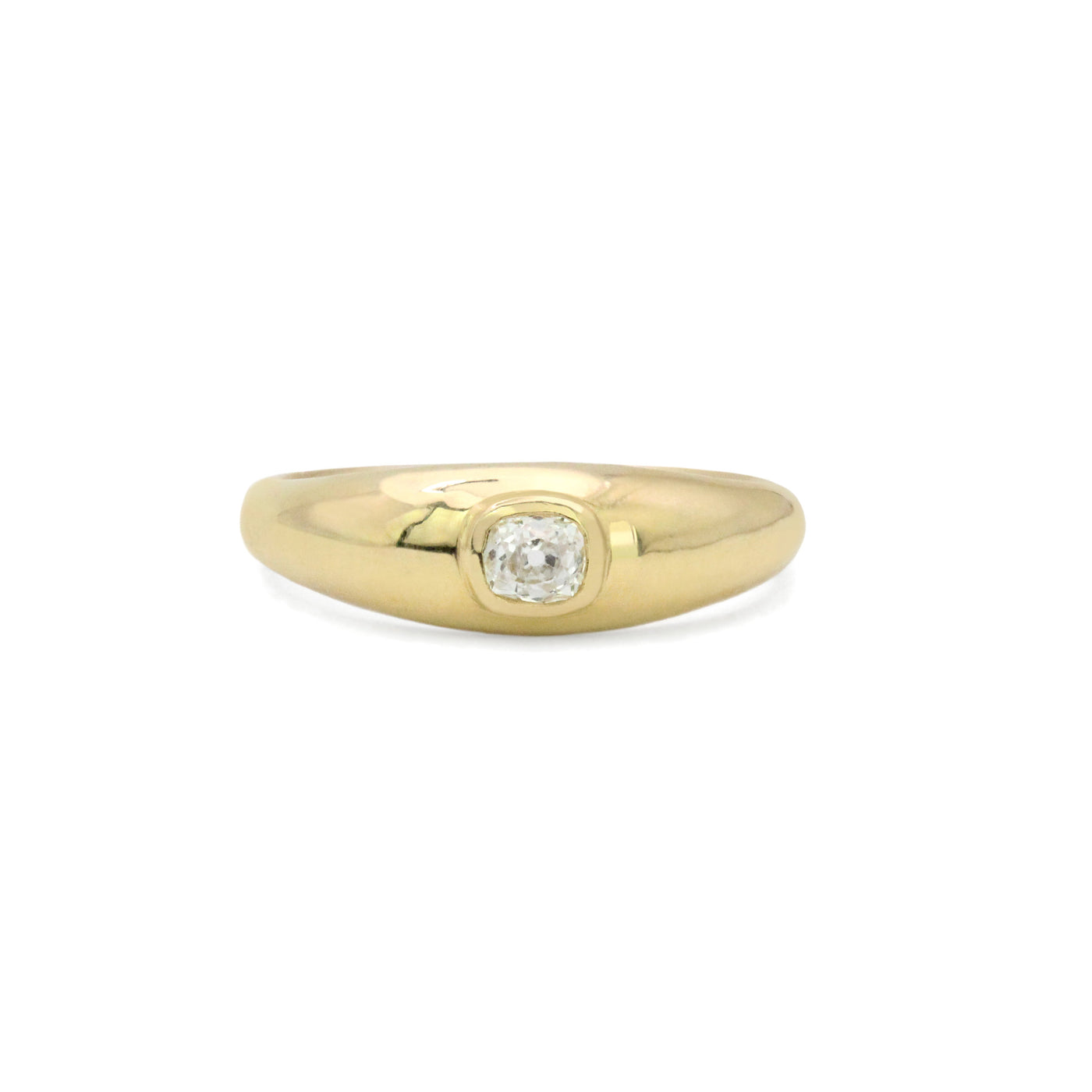 Old Mine Cut 18K Ring