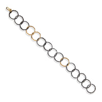 Open Silhouette Lily Loop Chain Bracelet