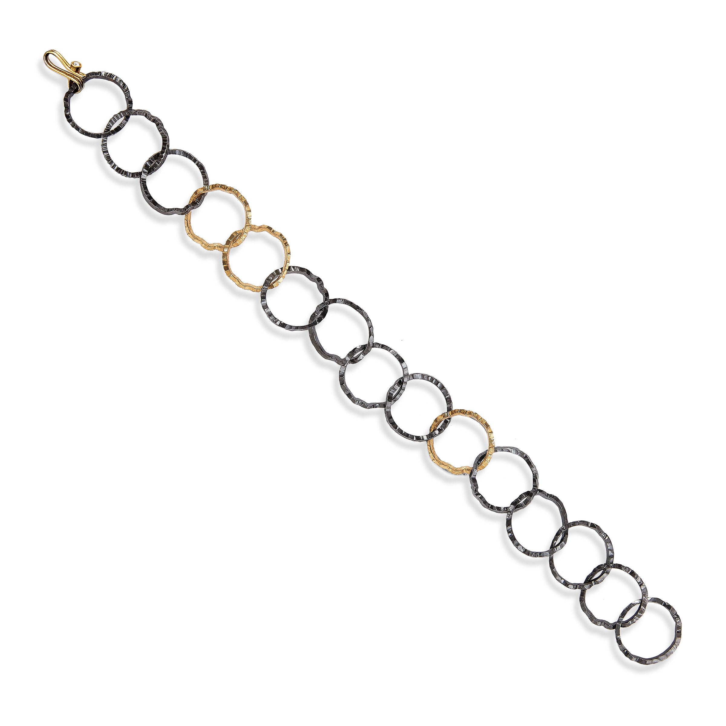 Open Silhouette Lily Loop Chain Bracelet