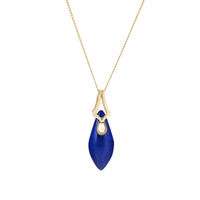 Elongated Droplet Tumbler Pendant