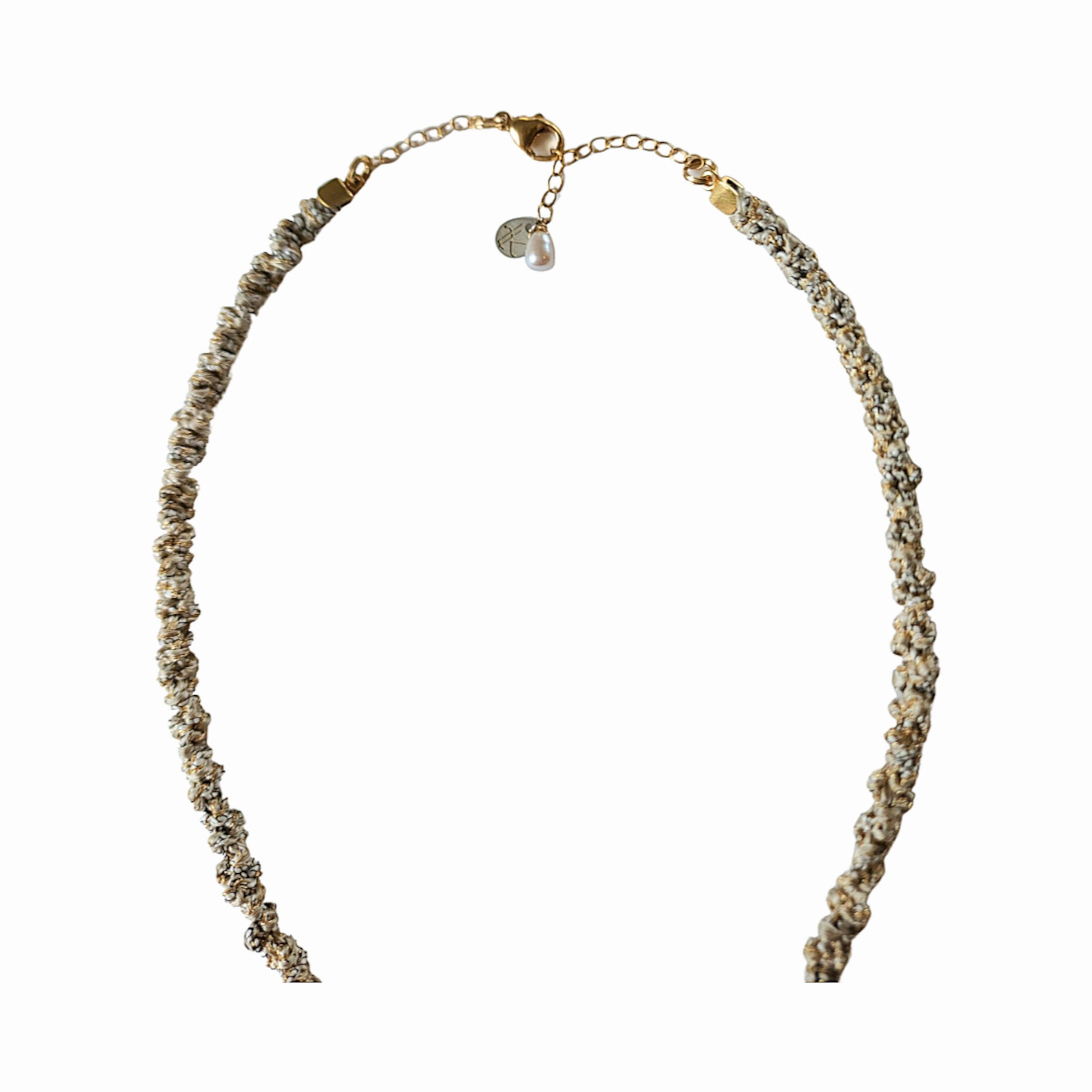 Baroque Pearl and Rutilated Quartz Necklace