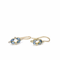 Santa Maria Aquamarine & Diamond Drop Earrings