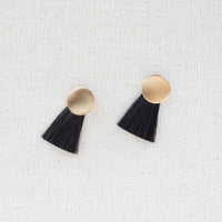 Natural Black with 18k Gold Plated Brass