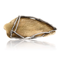 Textured Leaf Pin | Photo by Berlian Arts
