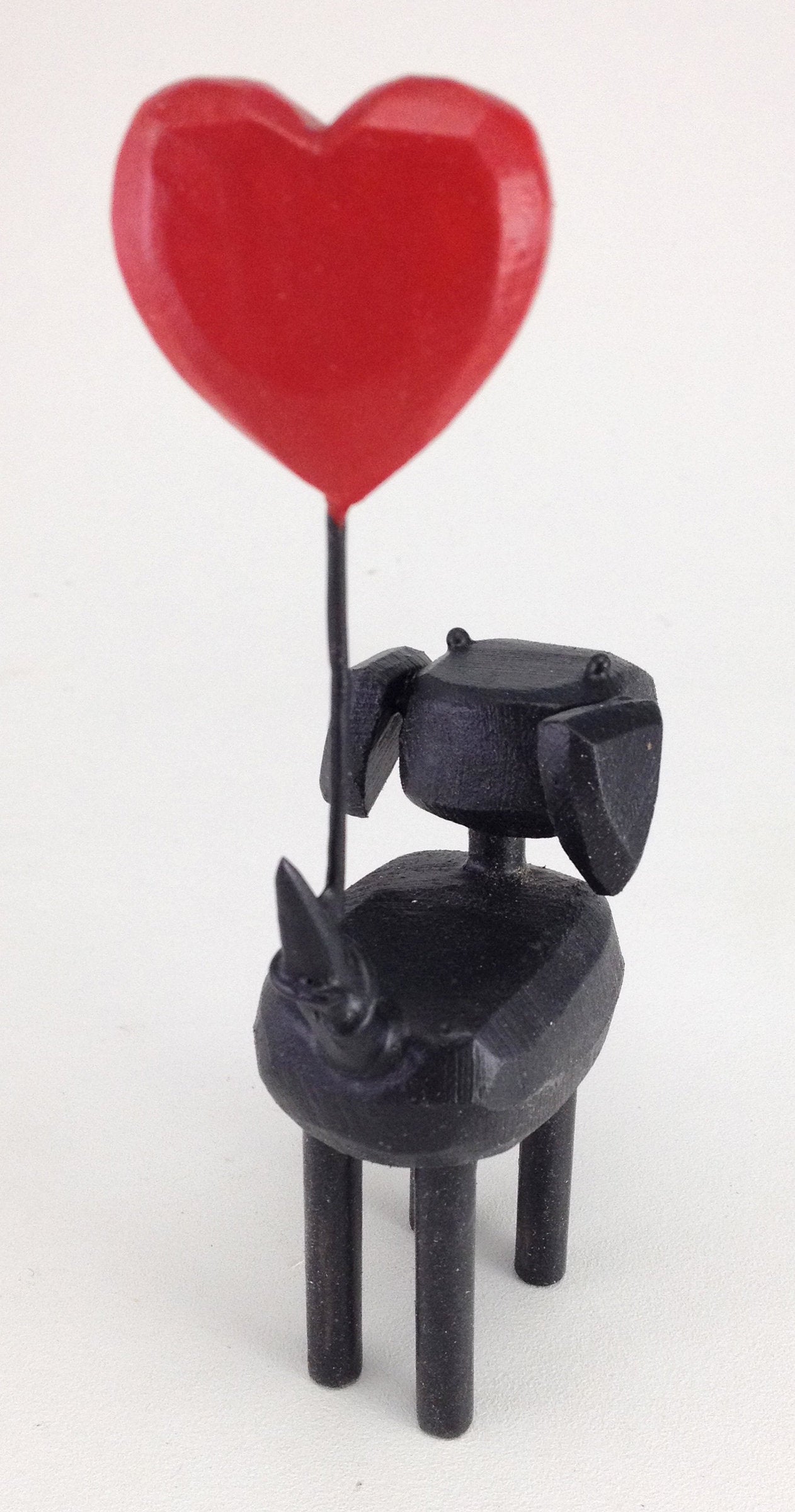 Dogs with Heart Balloons