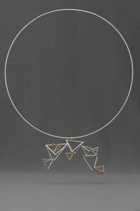 Curving Triangles Necklace