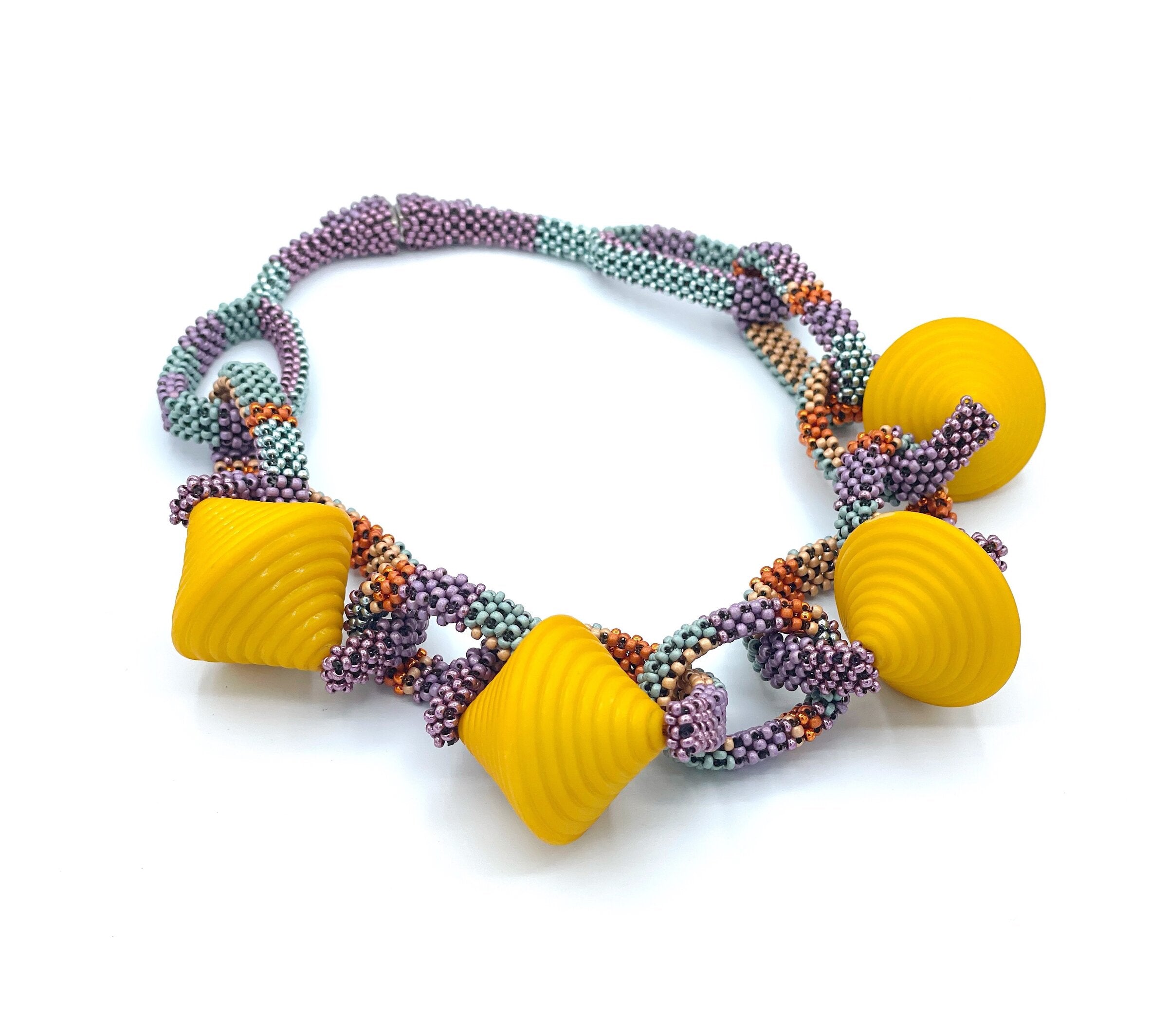 Yellow Buoys Necklace