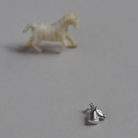 Horse Charm in Bright Silver