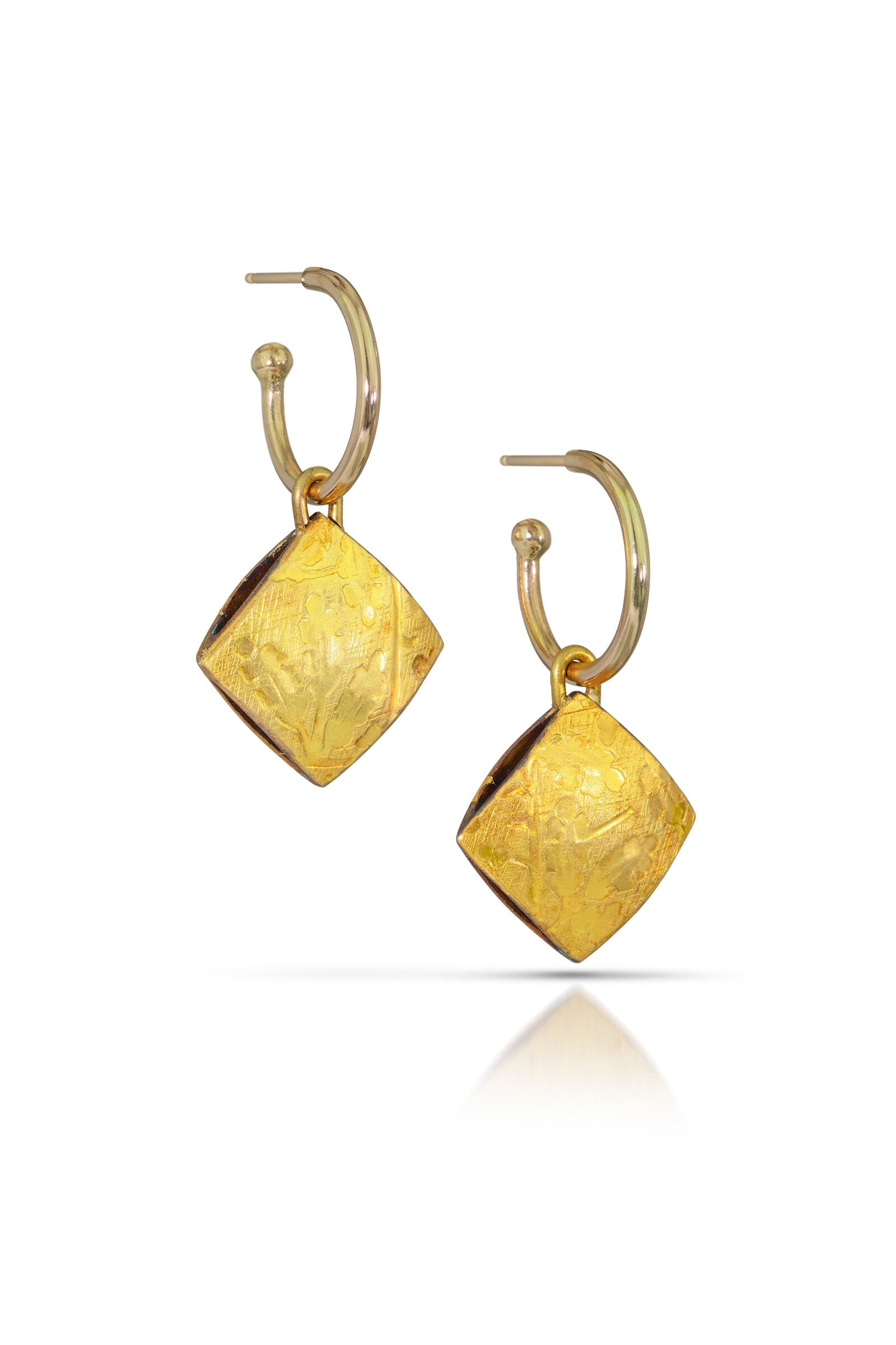 Fragments Hoop Charm Earrings