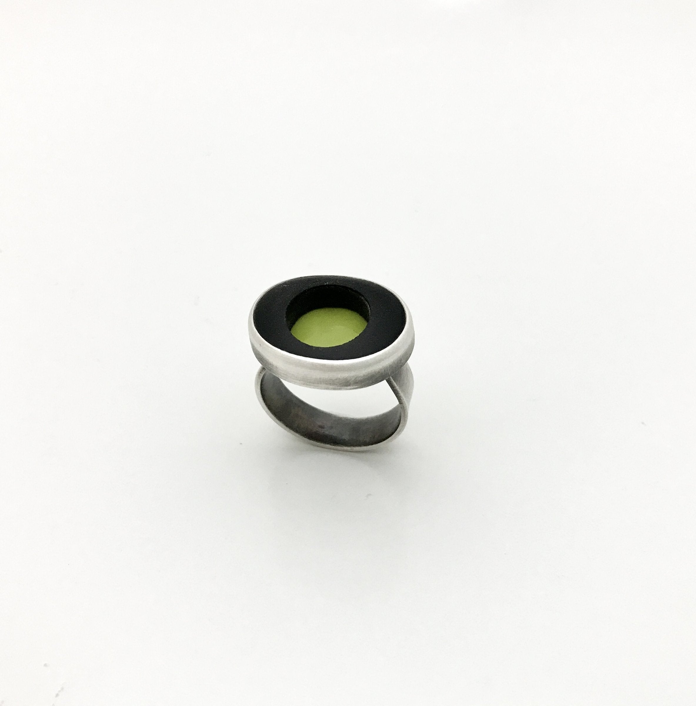 Paint Box Ring in Chartreuse