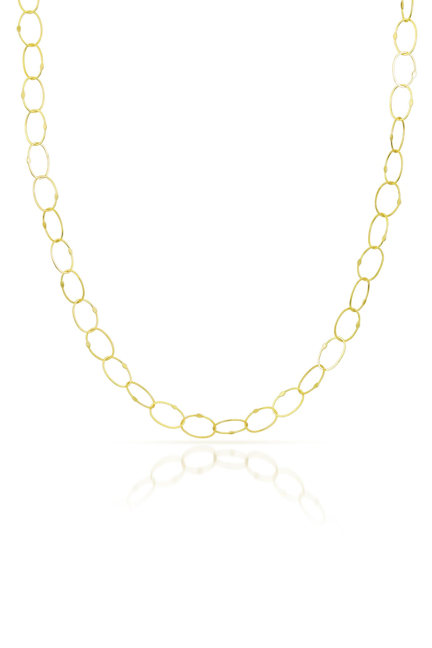18K Gold Oval Link Chain