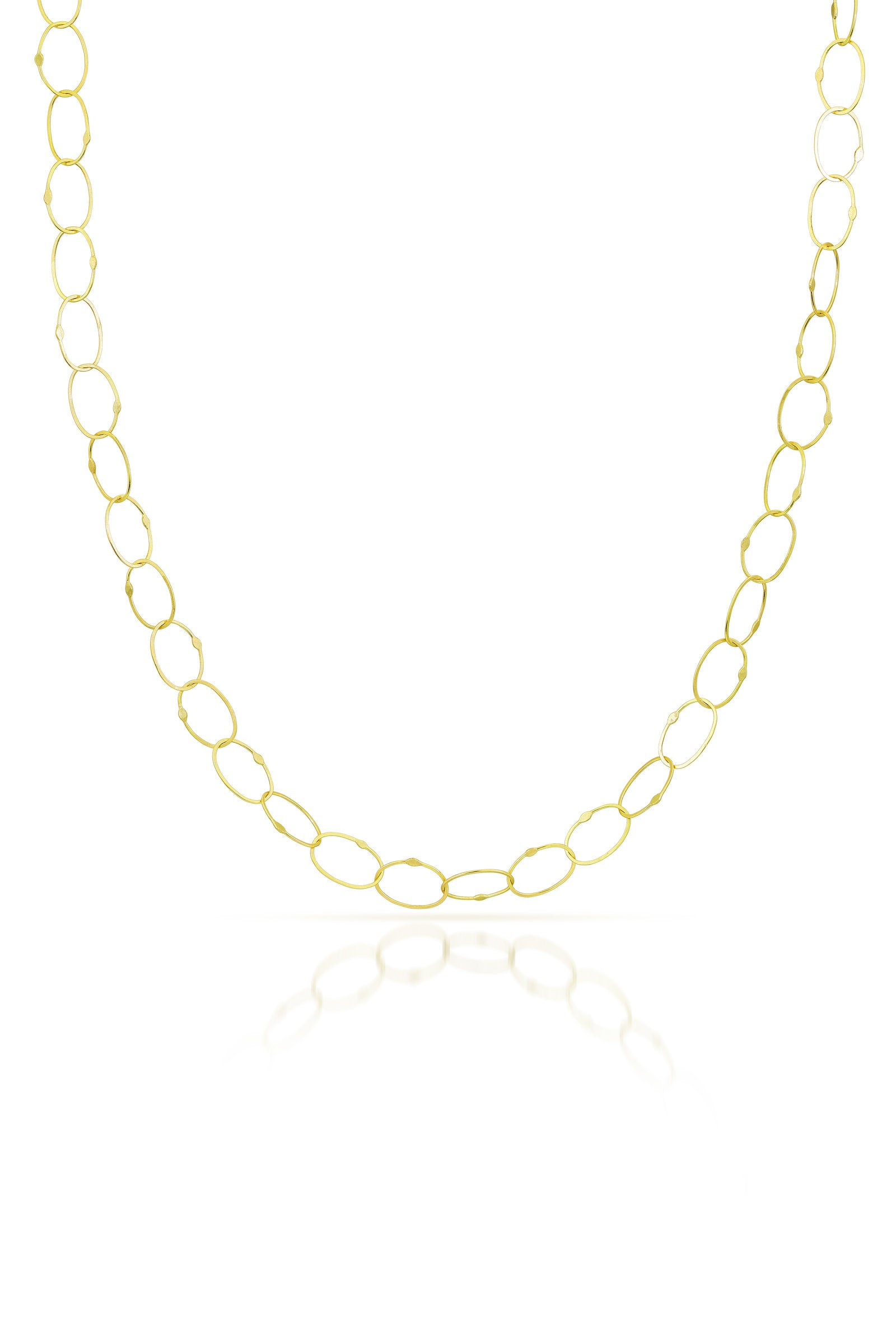 18K Gold Oval Link Chain