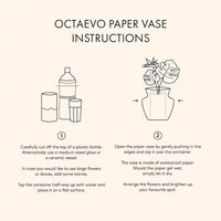 Octaevo Paper Vase Fish Blue