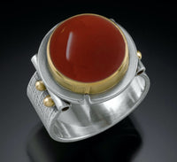 Round Carnelian Ring