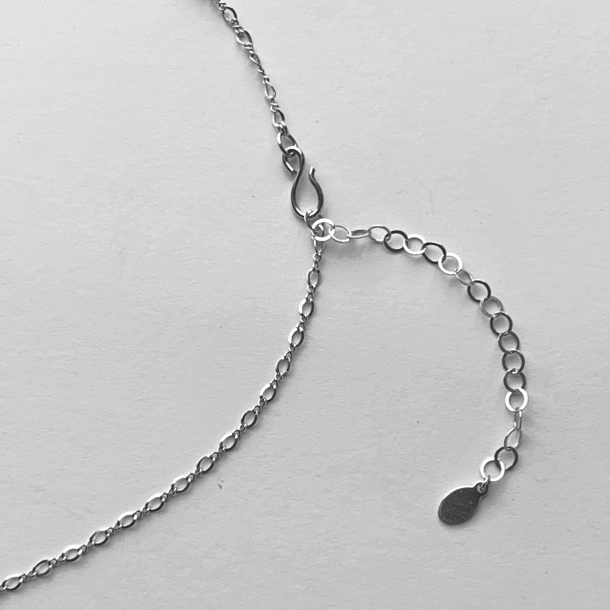 Hook clasp with 2.5" built-in extender