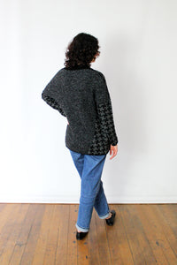 Boucle Houndstooth Cardigan