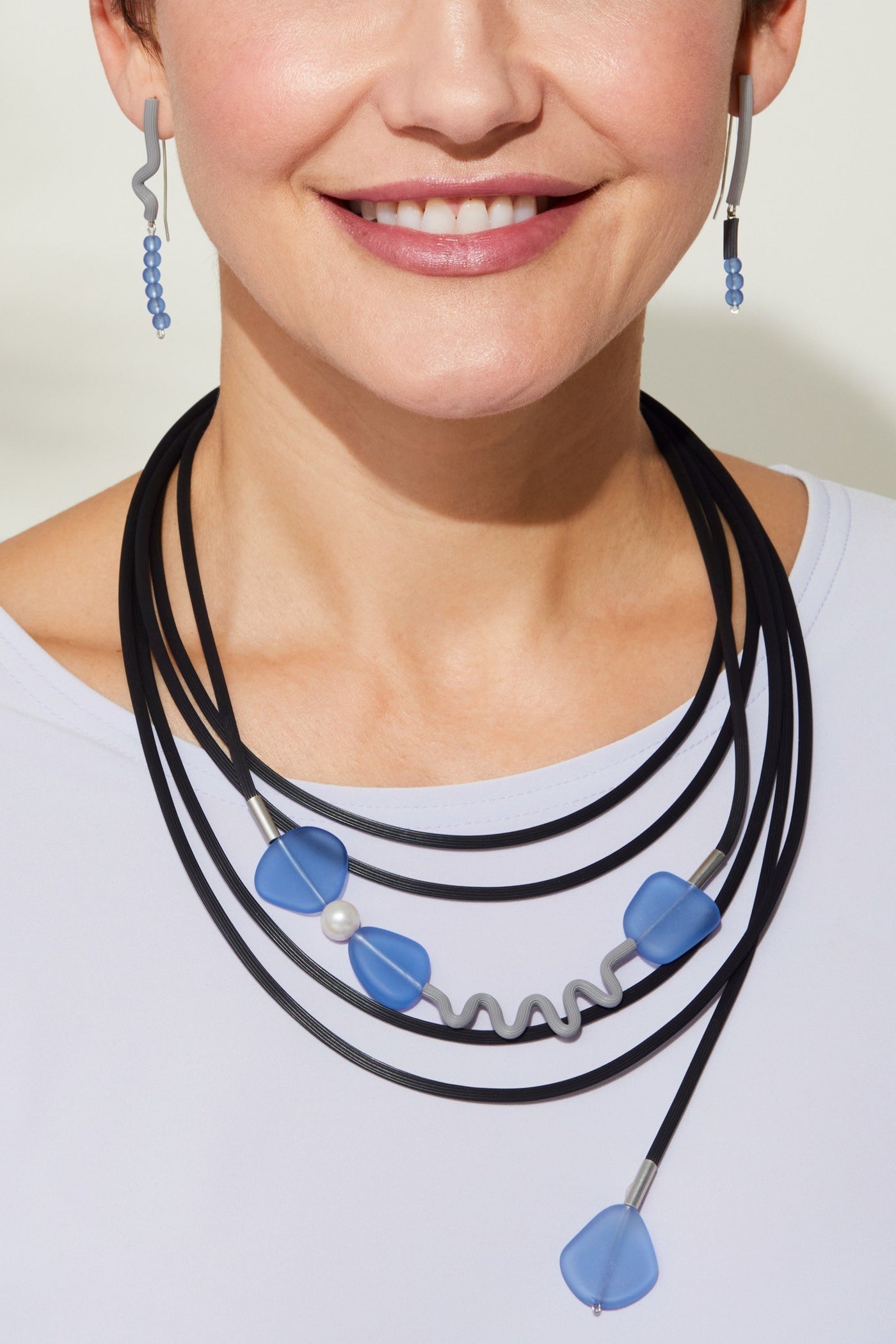 Shown with Queen Elizabeth's Blues Necklace