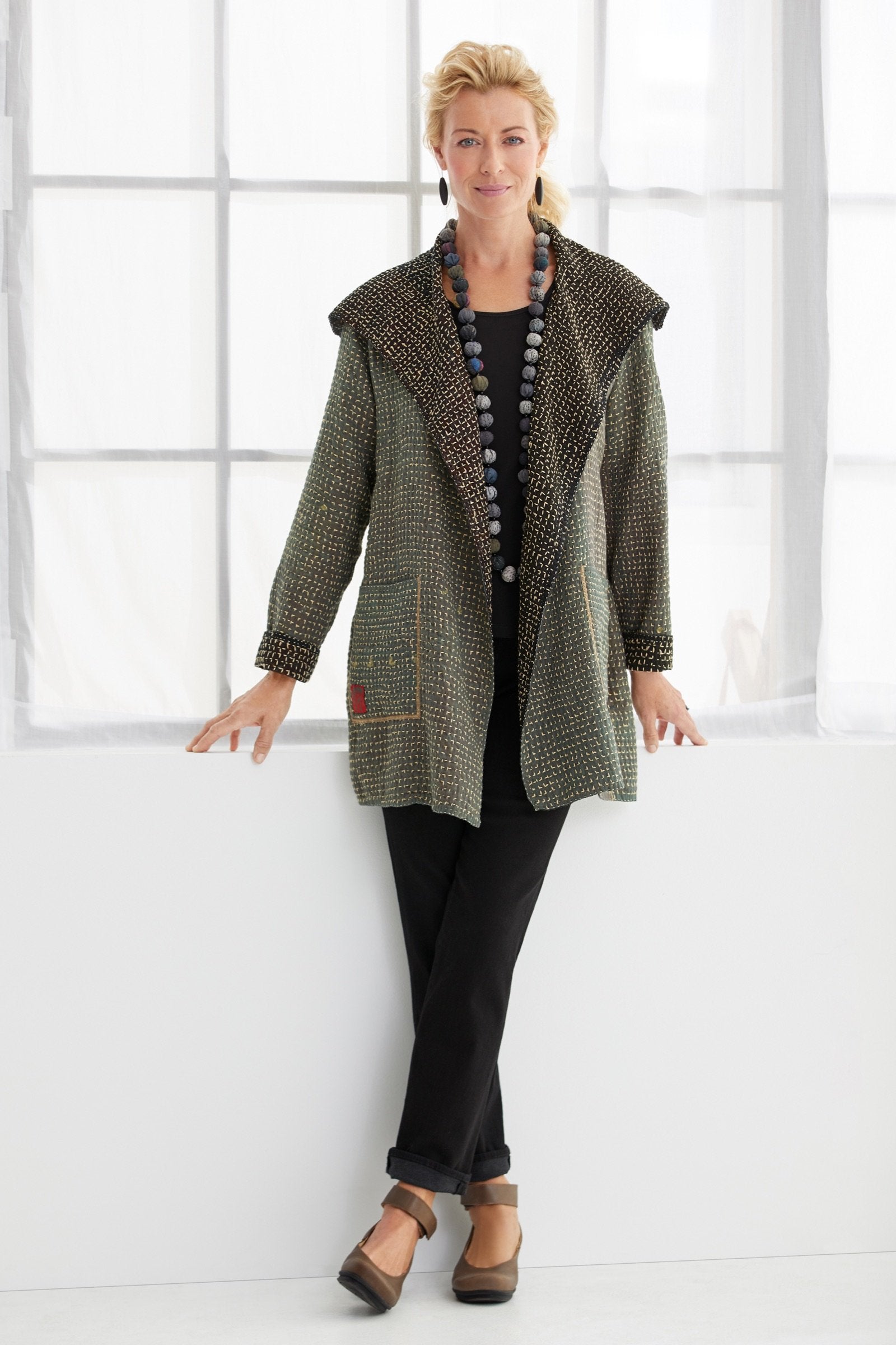Waffle Kantha Jacket · Artful Home