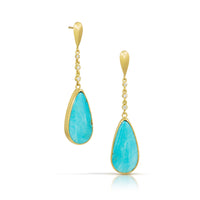 Pyrus Turquoise & Diamond Earrings