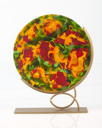 Poppy Field Art Glass Sculpture
