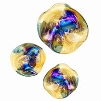Gold Rainbow Freeform Wall Discs