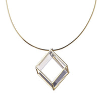 Parallelepiped Quartz Pendant Necklace