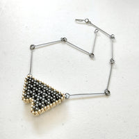 Beaded Triangular Necklace