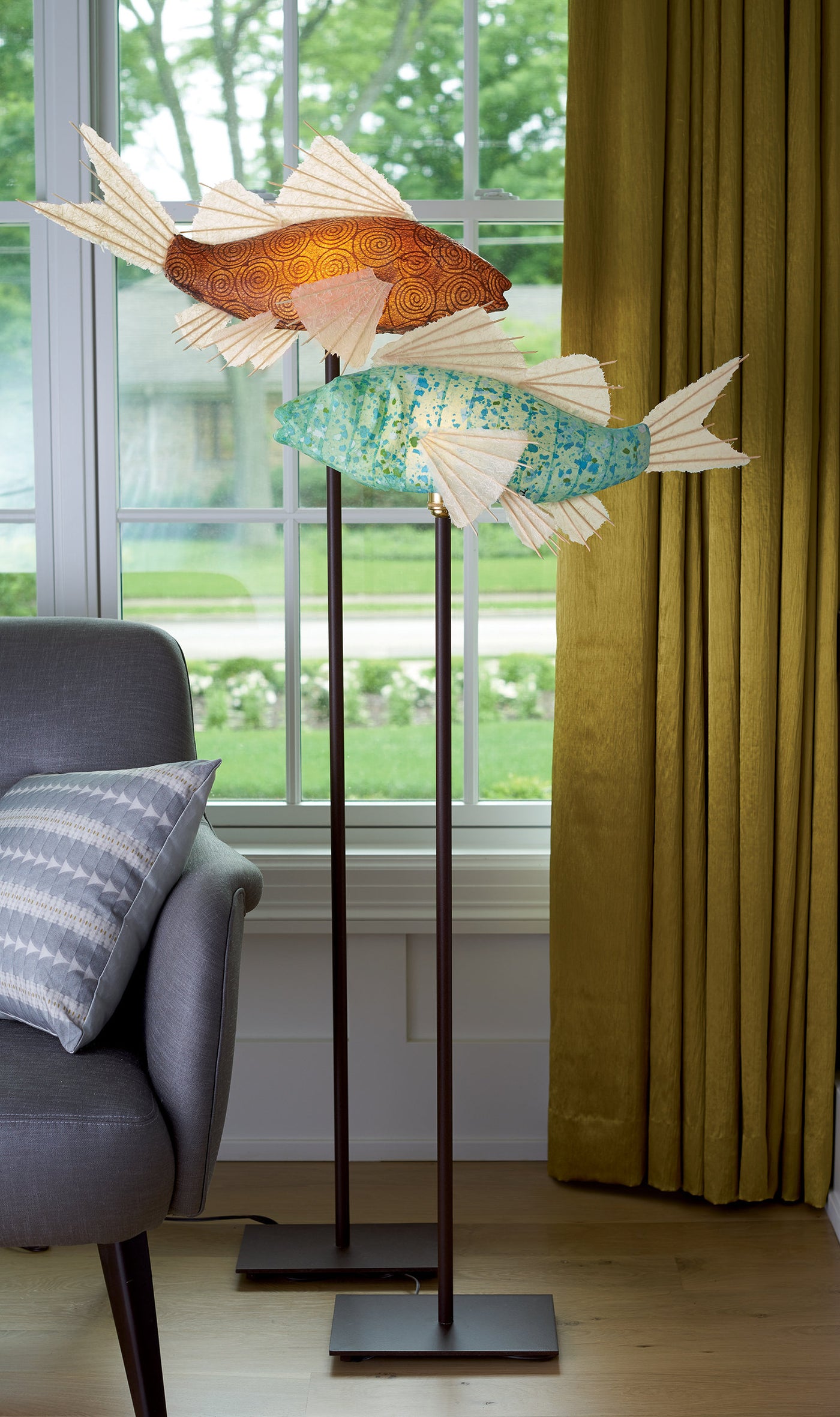 Azul Koi Lamp
