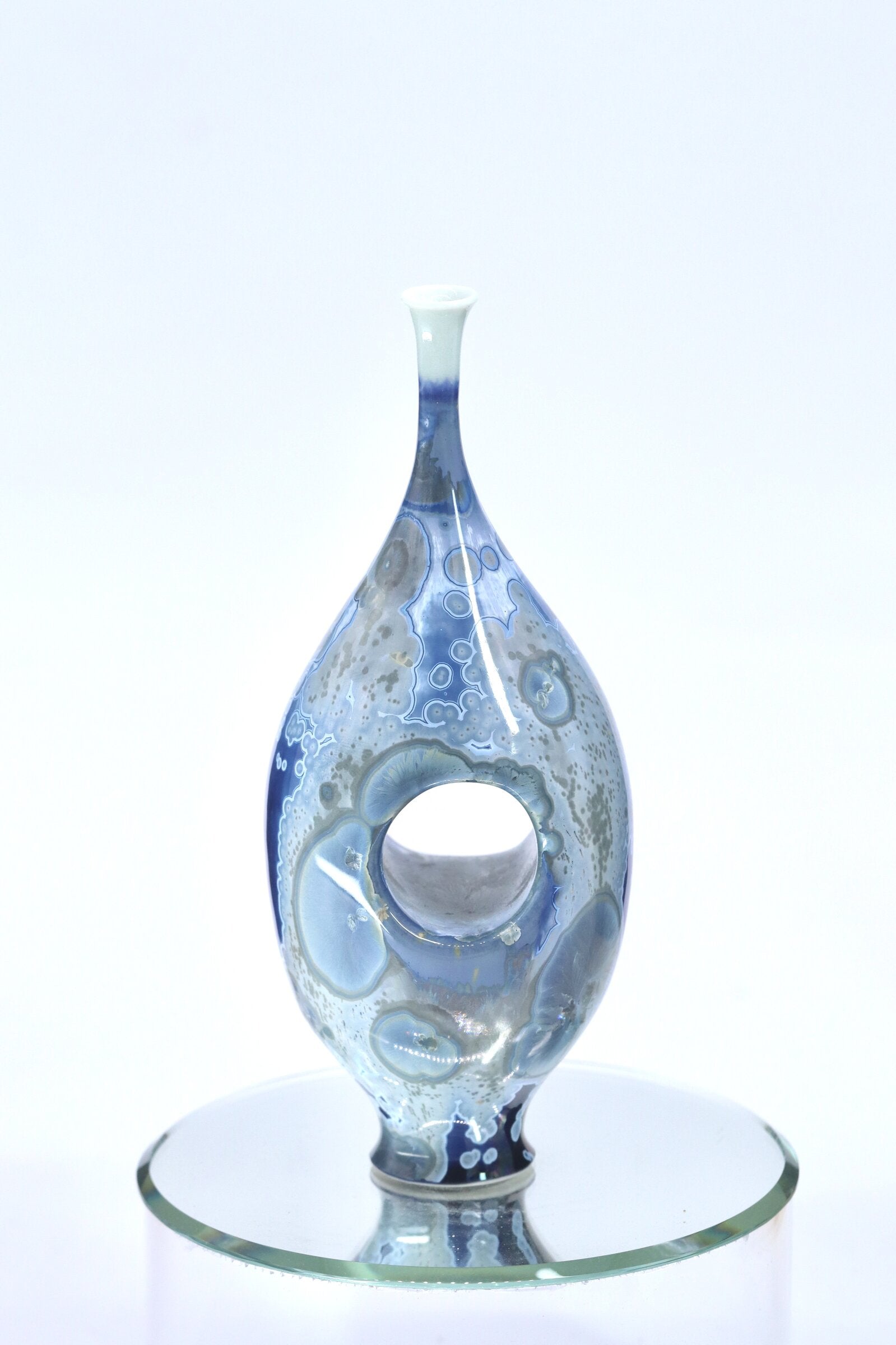 Waterfall Blue Miniature Vessel II