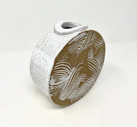 Textured Circle Vase