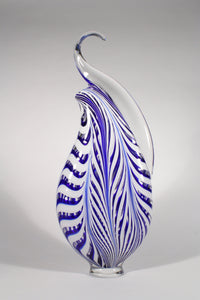 Blue and White Crest