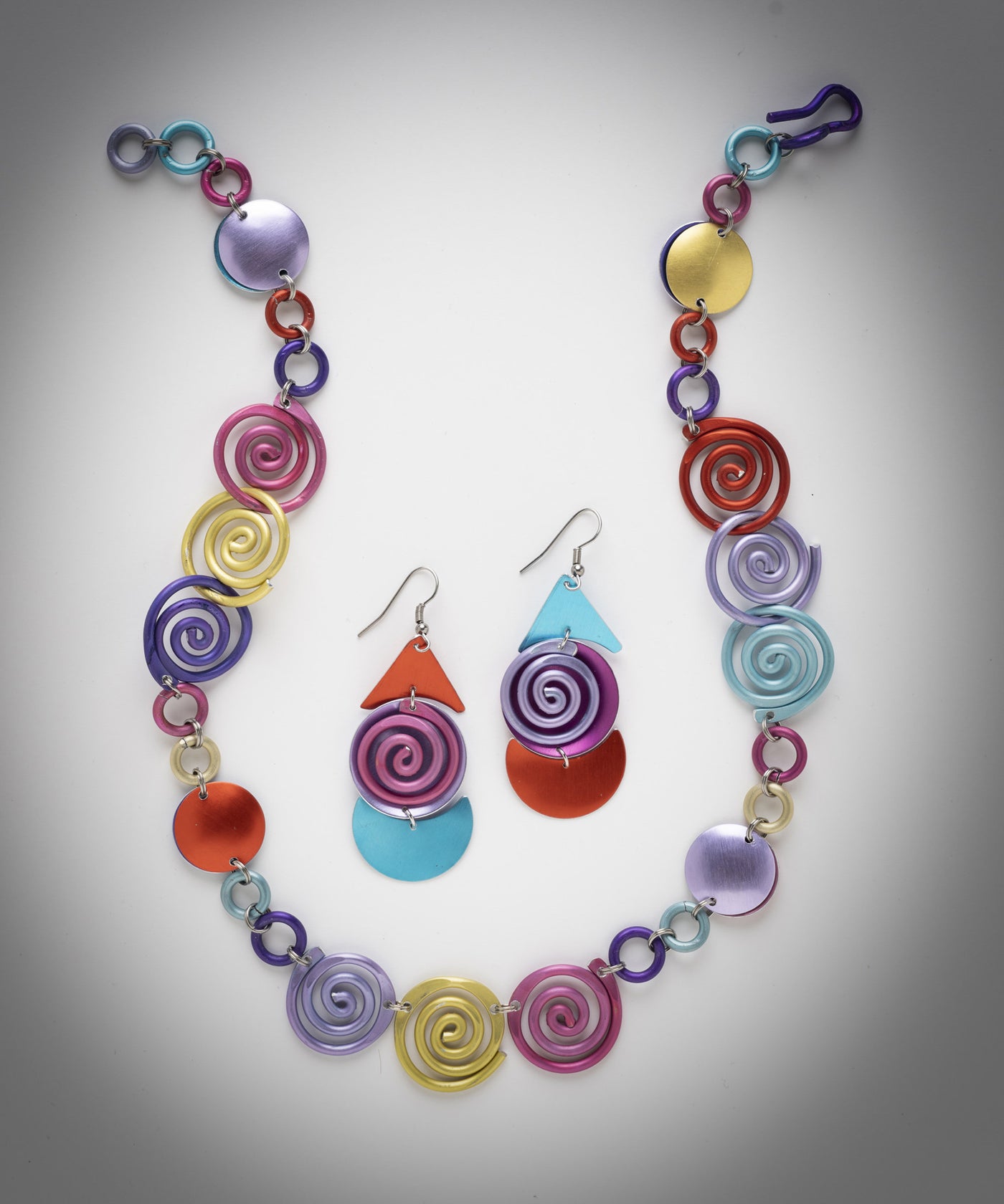 Spring Swirls Necklace & Earrings Set