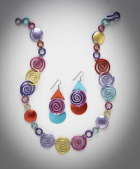 Spring Swirls Necklace & Earrings Set