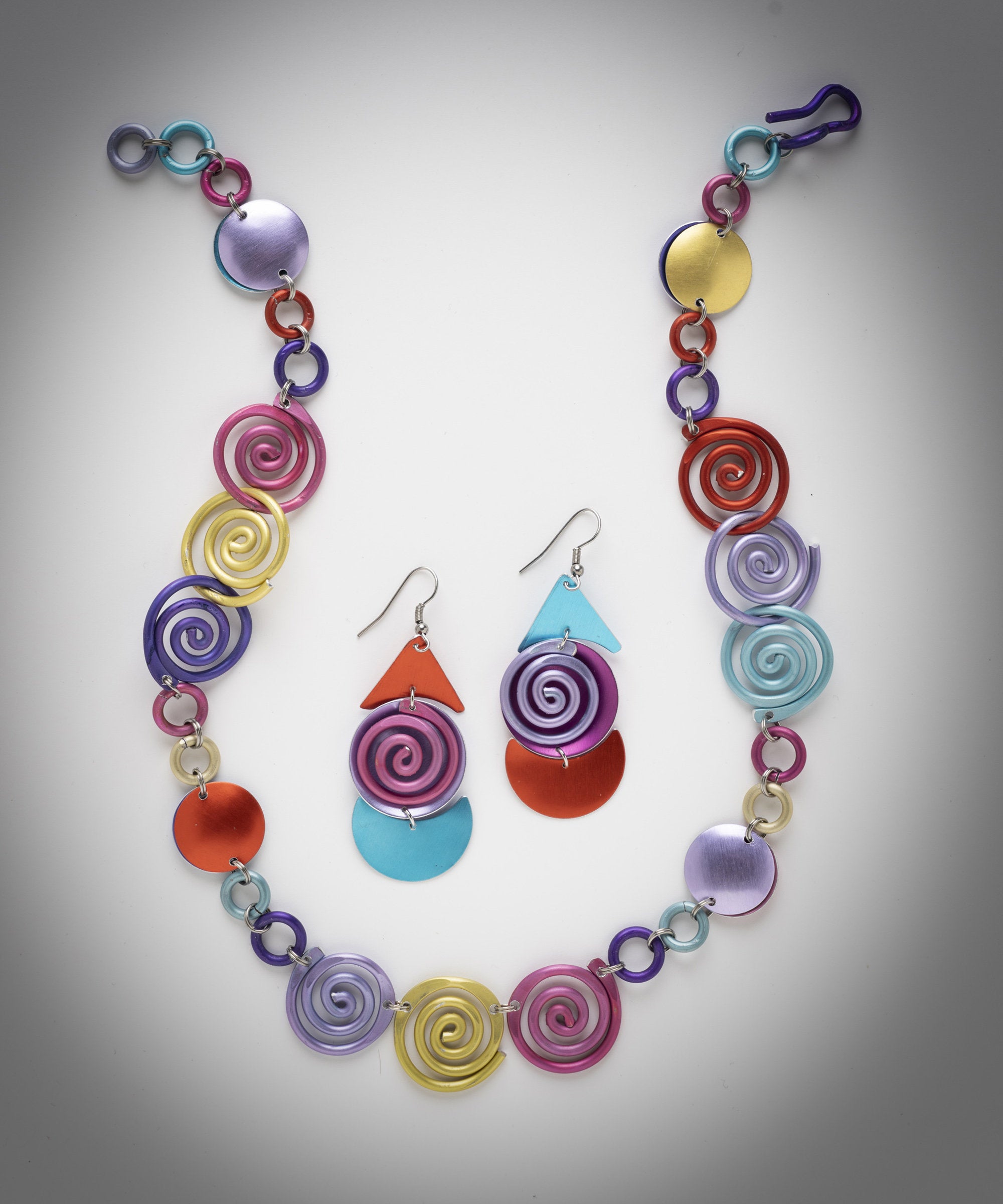 Spring Swirls Necklace & Earrings Set