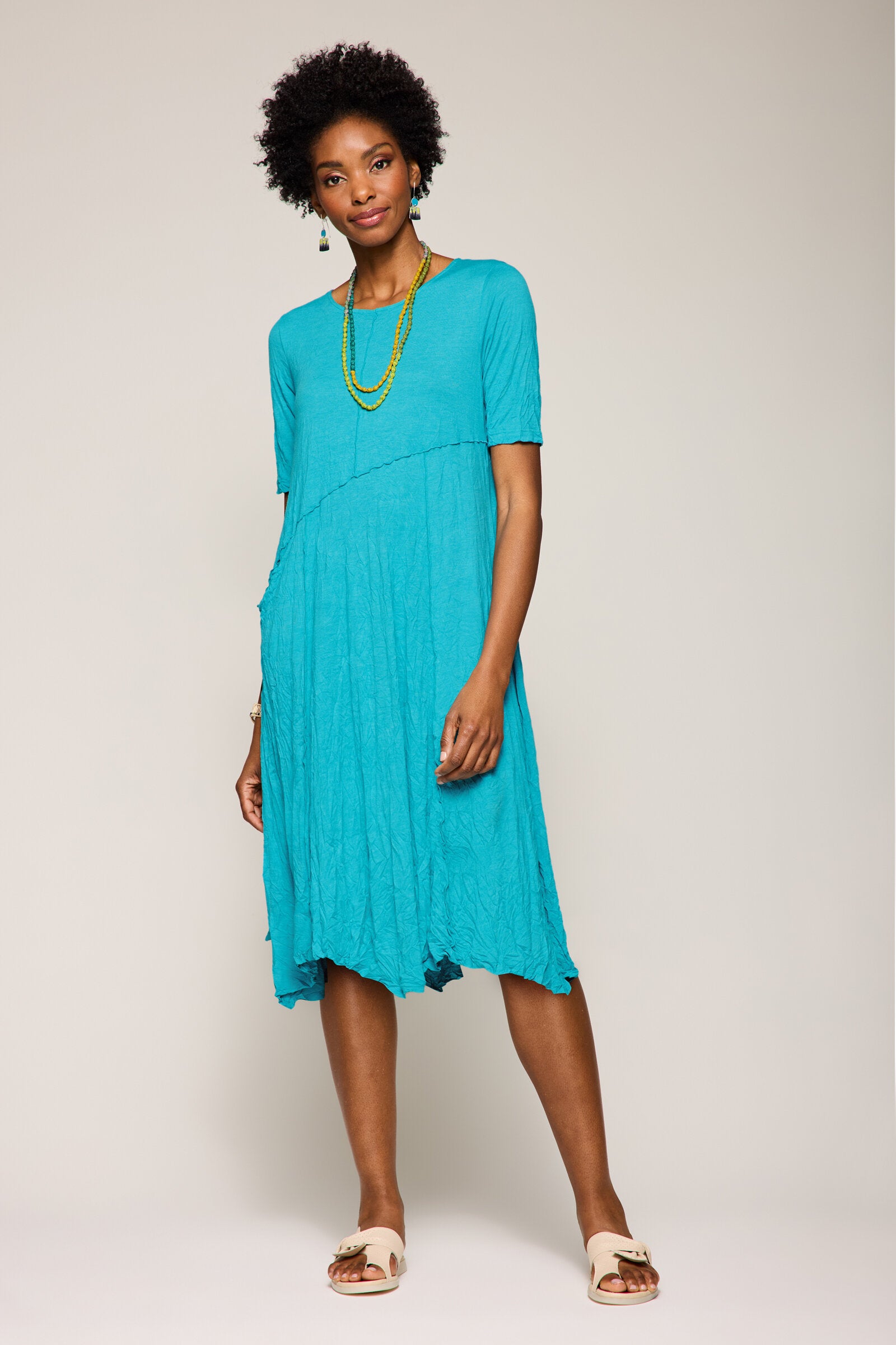 Jillianne Knit Crinkle Dress · Artful Home