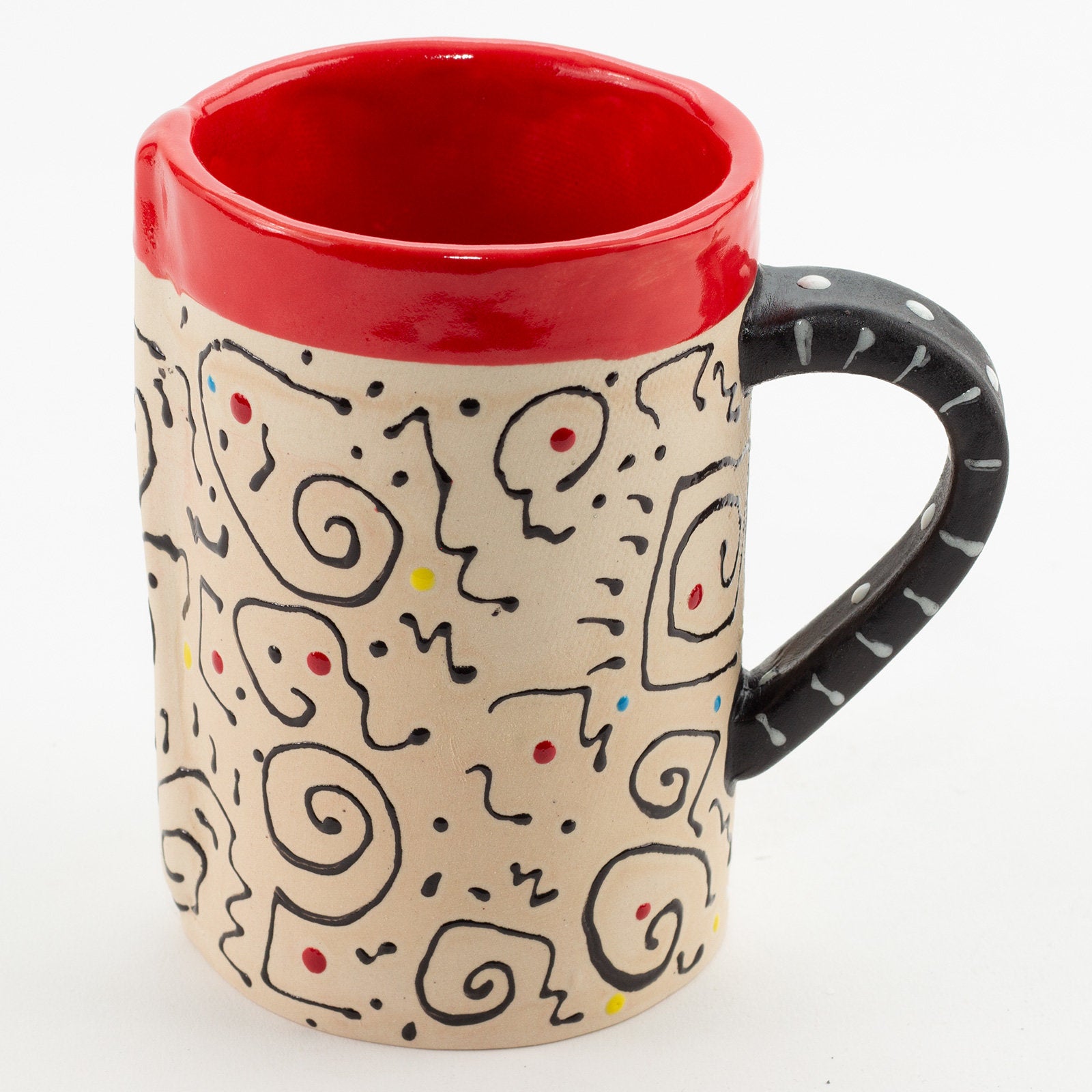 tall squiggle mug